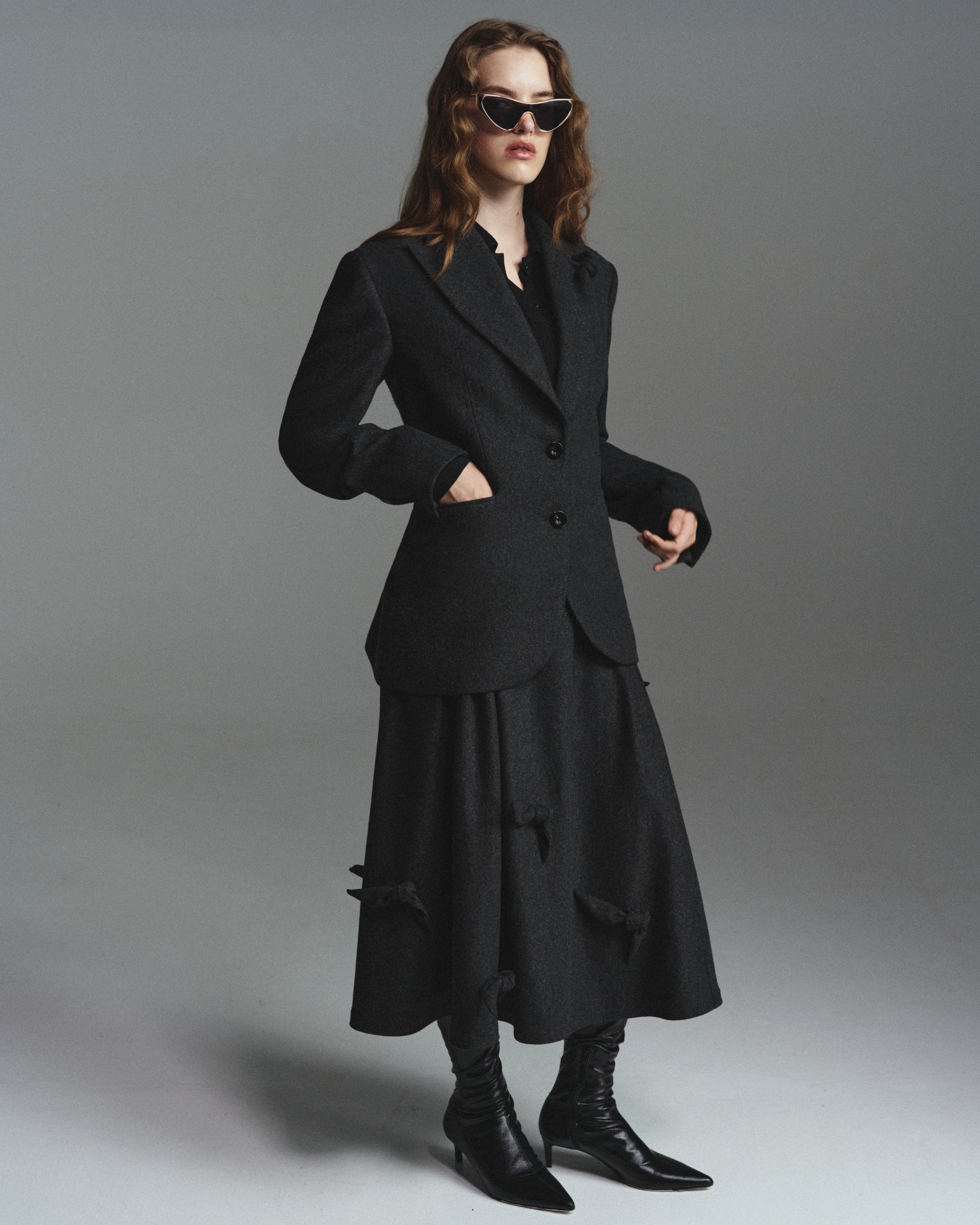 Юбка Skirt Long Wool